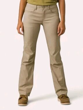 Prana Halle II Convertible Hiking Pants 14 Beige Sandbar NEW